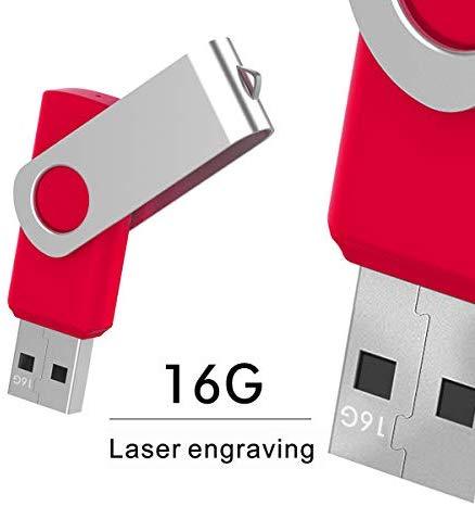 32GB Flash Drives Bulk 10 Pack USB 2.0 32 GB Thumb Drive Jump Drive Pen Drive Memory Drive Zip Drive with LED Light for Storage by Imphomius - 10Pack,Multicoloured