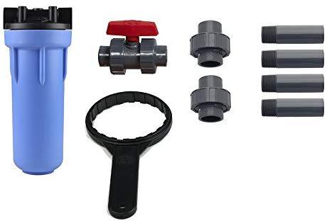 Aquasana Whole House Water Filter System - Filters Sediment & 97% Of Chlorine - Carbon & KDF Home Water Filtration - EQ-1000