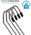 Slack/Trousers Pants Hangers - 20 Pack - Strong and Durable Anti-Rust Chrome Metal Hangers by ZOBER