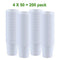 200 pack 4 oz Espresso Paper Cups White Disposable Coffee Cups Hot/Cold Beverage Drinking Cup SPRINGPACK Sampling Paper Cups for Water, Juice, Tea or Coffee On the Go