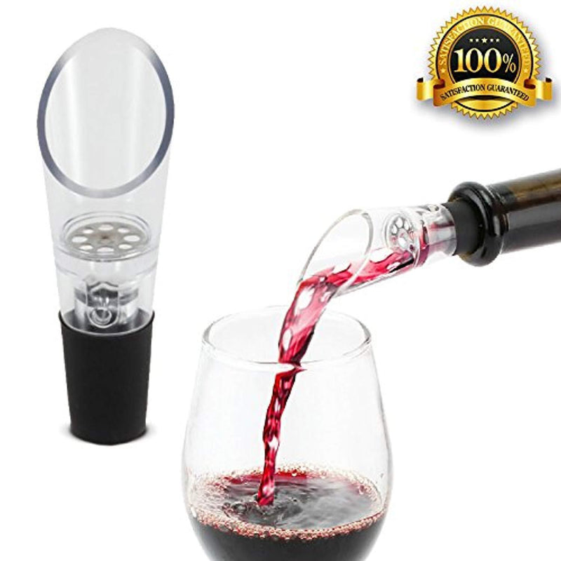 Wine Aerator Pourer (2-pack) - Premium Aerating Decanter Spout - Gift Box Included