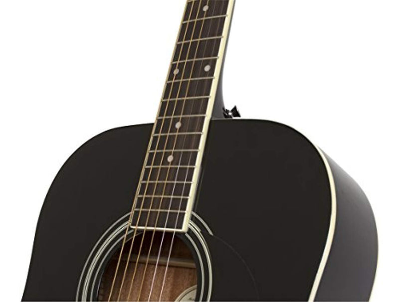 Epiphone EAFTEBCH3 FT-100 Jumbo Acoustic Guitar, Ebony