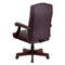 Flash Furniture Bomber Brown Classic Executive Swivel Office Chair with Arms