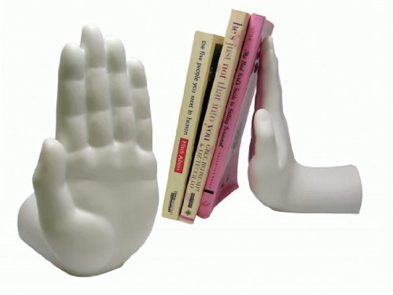 Tech Tools Stop Hand Bookends - Desktop Madness Series (HS-8003)