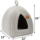 Allan Wendling (Patent) Self-Warming 2 in 1 Foldable Comfortable Triangle Pet Cat Bed Tent House