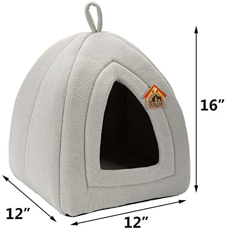 Allan Wendling (Patent) Self-Warming 2 in 1 Foldable Comfortable Triangle Pet Cat Bed Tent House