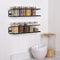 NEX Wall Mount Spice Racks for Kitchen Storage - Set of 4