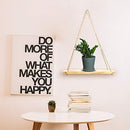 Knam Beautiful Wood Hanging Swing Rope Floating Shelves for Wall Decoration | Set of 2