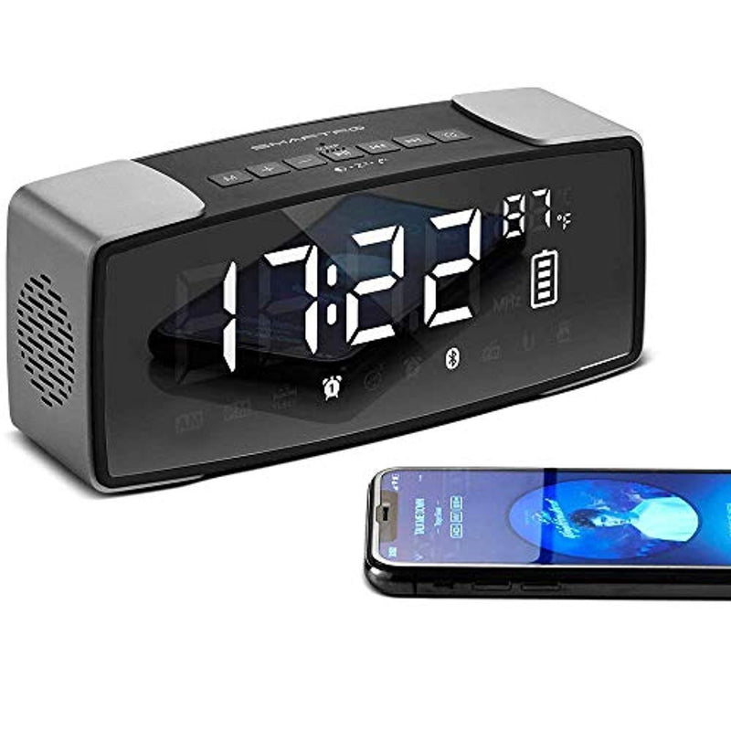 SMARTRO Sunrise Wake up Light Digital Alarm Clock Bedrooms, Bedside and Kids, 2018 Edition, FM Radio 7 Colors, 6 Natural Sounds, 10 Brightness Levels and Touch Control