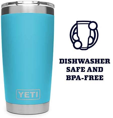 YETI Rambler 20 oz Stainless Steel Vacuum Insulated Tumbler w/MagSlider Lid