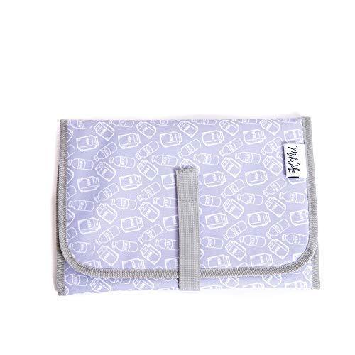 Baby Changing Pad | Fully Padded for Baby's | Foldable Large Waterproof Mat | Portable Travel Station for Toddlers Infants & Newborns (Grey) by MIKILIFE