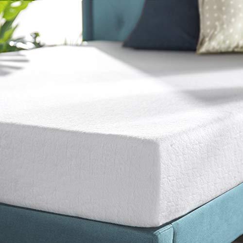 Zinus Memory Foam 12 Inch Green Tea Mattress, Twin, White