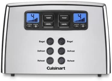 Cuisinart Touch to Toast Leverless toaster, 4-Slice, Brushed Stainless Steel