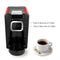 CHULUX Coffee Maker,Single Serve Pods & Ground Coffee with Detachable Reservoir,Auto Shut Off Function,Red