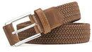 Belt for Men,Woven Stretch Braided Belt 2 Unit Gift-boxed Golf Casual Belts,Width 1 3/8"