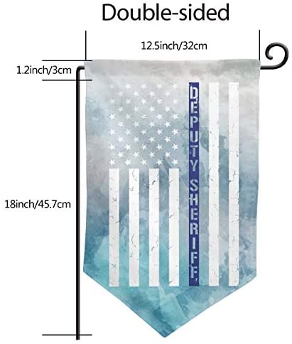 HOME DEPUTY Deputy Sheriff Us Flag Home Decoration Garden Flag 1218 in (Double Side)