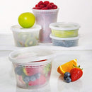 [45 Pack] Plastic Containers With Lids Set - Freezer Containers Deli Containers With Lids - Meal Prep Containers for Food Storage Containers - Plastic Food Containers by Prep Naturals [Mixed Sizes]