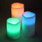 Flameless Color Changing Candles (3 candles that mimics a real candles) with Remote Control & Timer (Made With Real Wax!)