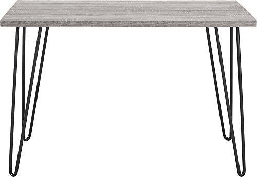 Ameriwood Home Owen Retro Desk with Metal Legs Weathered Oak