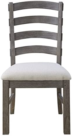 Emerald Home Furnishings Paladin Rustic Charcoal Gray Dining Table with Self Storing Butterfly Extension Leaf And Farmhouse Trestle Base