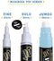 VersaChalk White Liquid Chalk Markers   - for Chalkboard Signs, Blackboards, Glass, Windows (Bold 4 White Markers)