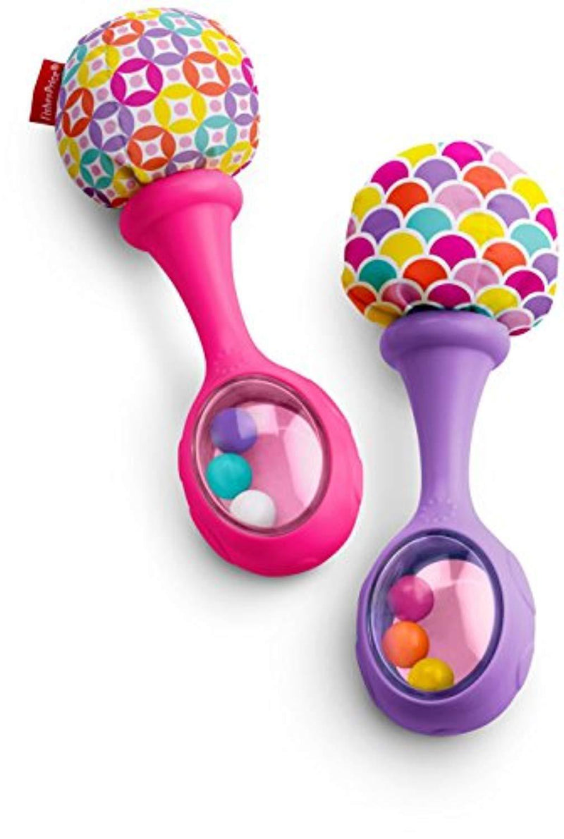 Fisher-Price Rattle 'n Rock Maracas, Pink/Purple