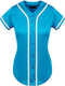 Hat and Beyond Womens Baseball Button Down Tee Short Sleeve Softball Jersey Active Shirts Made in USA