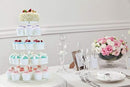 BonNoces 5 Tiers Round Acrylic Pastry Wedding Cupcake Stands Tower Tree-Cupcake Carrier-Clear Tiered Cake Stand Tall Jumbo-Round Dessert Stands-Cupcake Display Stand