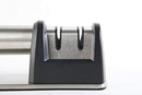 PriorityChef Knife Sharpener for Straight and Serrated Knives, 2-Stage Diamond Coated Wheel System, Sharpens Dull Knives Quickly, Safe and Easy to Use