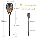 IOO Solar Torch Lights Outdoor Waterproof Dancing Flickering Flames Torches Landscape Decoration Lighting Security Path LED Light for Garden Pathways Yard Patio 4 Pack