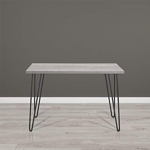 Ameriwood Home Owen Retro Desk with Metal Legs Weathered Oak