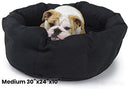 Nest 9 Round Dog Bed Deep Den, Bagel, Donut, and Deep Dish Style for Cuddler, Machine Washable