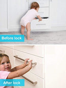 Mixoo Baby Proofing Magnetic Cabinet Locks Child Safety for Drawer, Cupboard,Closet, No Tools or Screws Needed (16 Locks + 3 Keys)