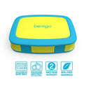 Bentgo Kids Brights – Leak-Proof, 5-Compartment Bento-Style Kids Lunch Box – Ideal Portion Sizes for Ages 3 to 7 – BPA-Free and Food-Safe Materials (Citrus Yellow)