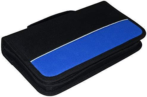 XtremPro CD DVD VCD Blue-Ray Nylon Zipper Wallet Case 24 Capacity- Black (11091)