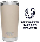 YETI Rambler 20 oz Stainless Steel Vacuum Insulated Tumbler w/MagSlider Lid