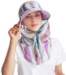 ICOLOR Sun Cap Sun Flap Hats Outdoor 360°Sun UPF 50+ Women Lady Wide Brim Cap Visor Hats UV Protection Summer Sun Hats