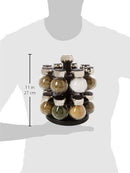 Olde Thompson 16-Jar Labeled Orbit Spice Rack Jars & Rack