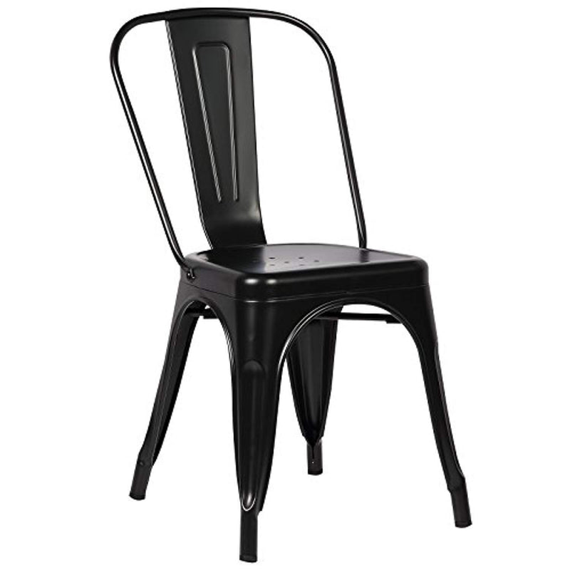 Poly and Bark Trattoria Side Chair in Black (Set of 4)