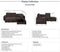 Homelegance Platina 103" Sectional Sofa with Pull Out Bed and Ottoman, Chocolate Fabric