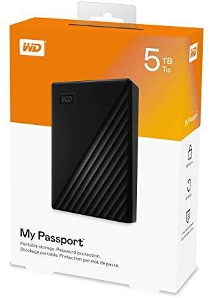 WD 5TB My Passport Portable External Hard Drive, Black - WDBPKJ0050BBK-WESN