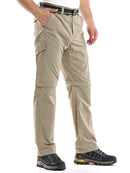 Mens Hiking Pants Adventure Quick Dry Convertible Lightweight Zip Off Fishing Travel Mountain Trousers