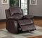 Homelegance Resonance 83" Bonded Leather Double Reclining Sofa, Brown