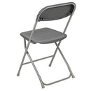 Flash Furniture 10 Pk. HERCULES Series 650 lb. Capacity Premium White Plastic Folding Chair