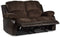 Homelegance Resonance 83" Bonded Leather Double Reclining Sofa, Brown