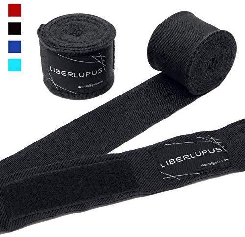 Liberlupus Boxing Hand Wraps for Men & Women, 120 & 180 Inches Wraps for Boxing Gloves, Handwraps with Hand & Wrist Support for Boxing Kickboxing Muay Thai MMA