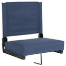 Flash Furniture Grandstand Comfort Seats by Flash with Ultra-Padded Seat in Black