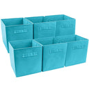 Sorbus Storage Cube Basket Bin, 6 Pack Navy Blue