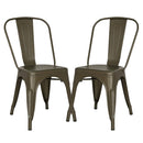 POLY & BARK EM-112-BLK-X4 Trattoria Side Chair in in Black (Set of 4)