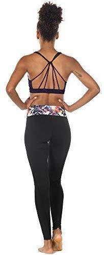 icyzone Padded Strappy Sports Bra Yoga Tops Activewear Workout Clothes for Women